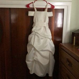 Girls sz8 Wedding Formal Flowergirl Dress Ivory